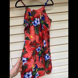 Creations tropical theme dress with hair tie, Large